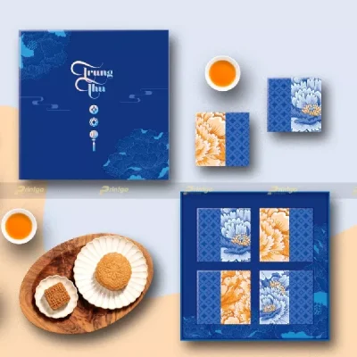 Mẫu in hộp bánh trung thu Mẫu Đơn PG-TT22-22