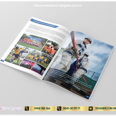 Brochure xanh dương đơn giản 1