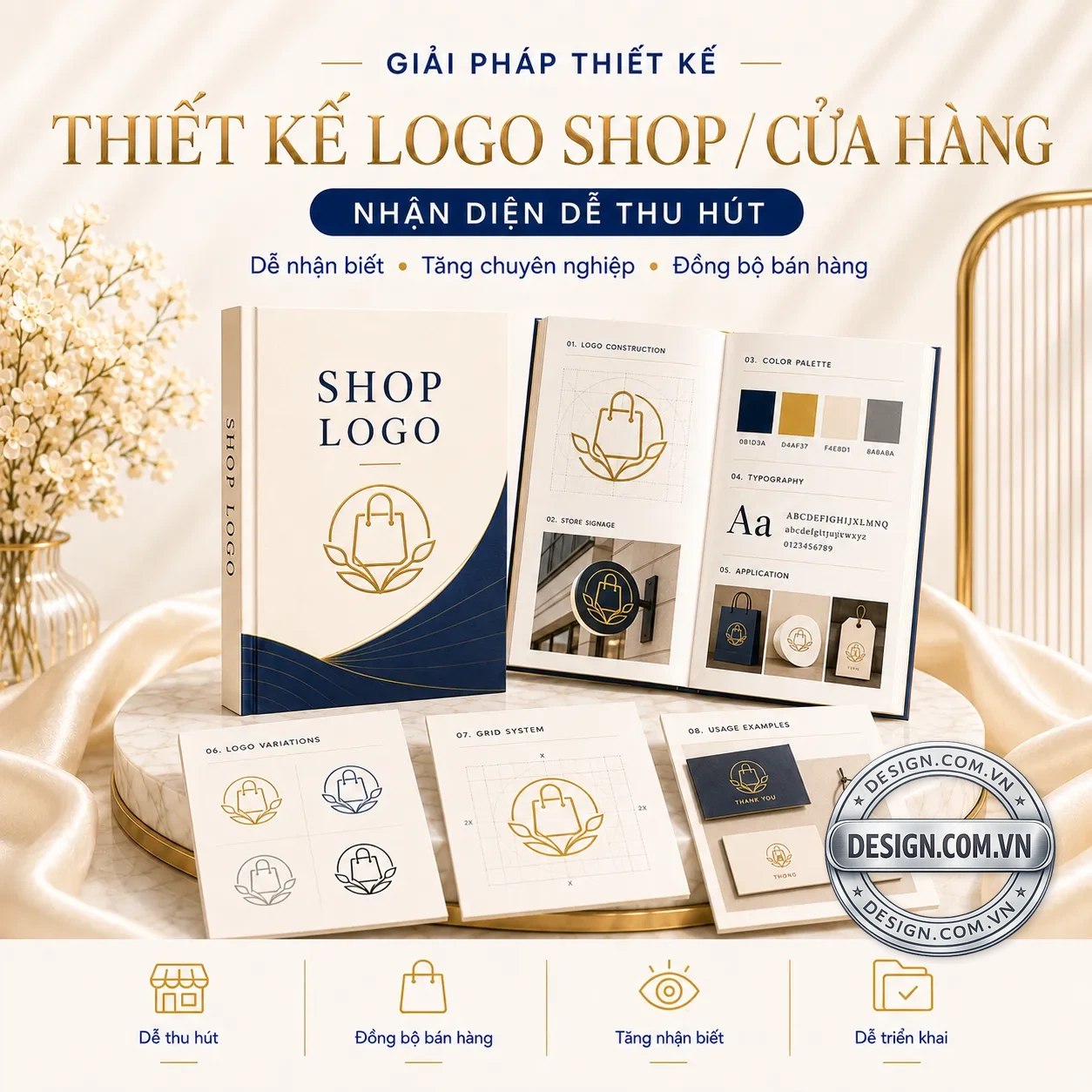 Thiết kế logo shop cửa hàng