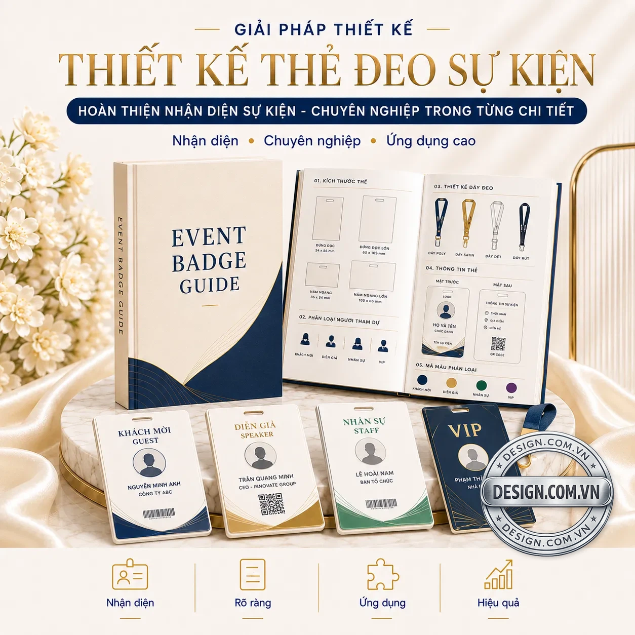 Thiết kế thẻ đeo sự kiện