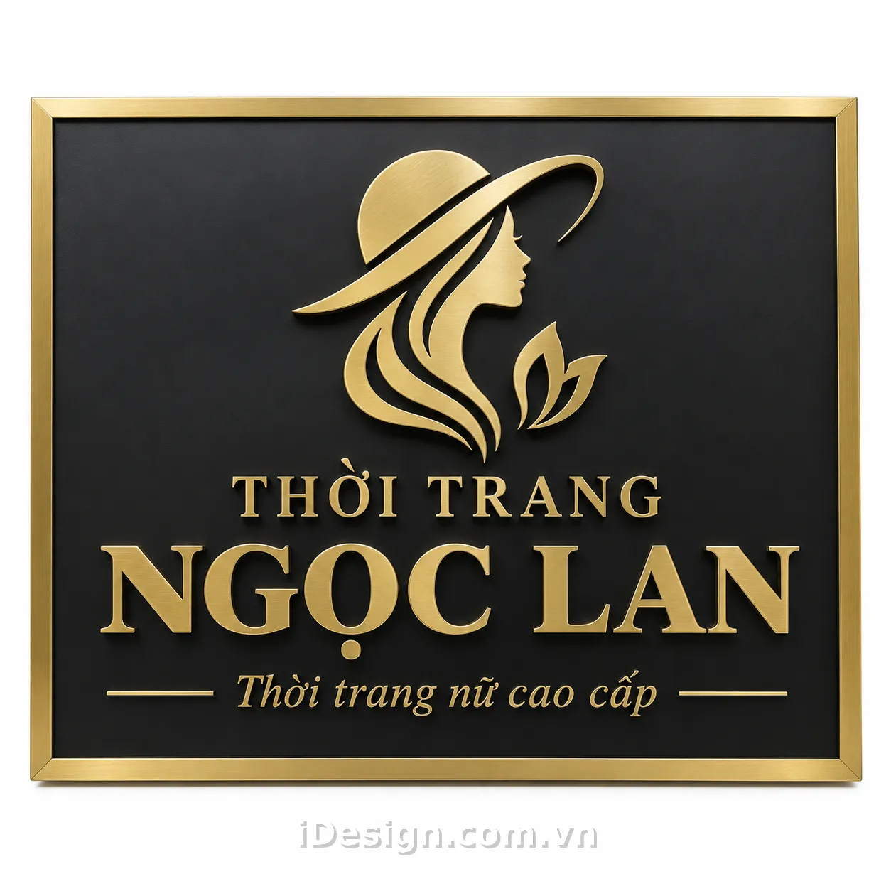 Biển Hiệu Thời Trang Ngọc Lan Sang Trọng: tối ưu typography và hierarchy