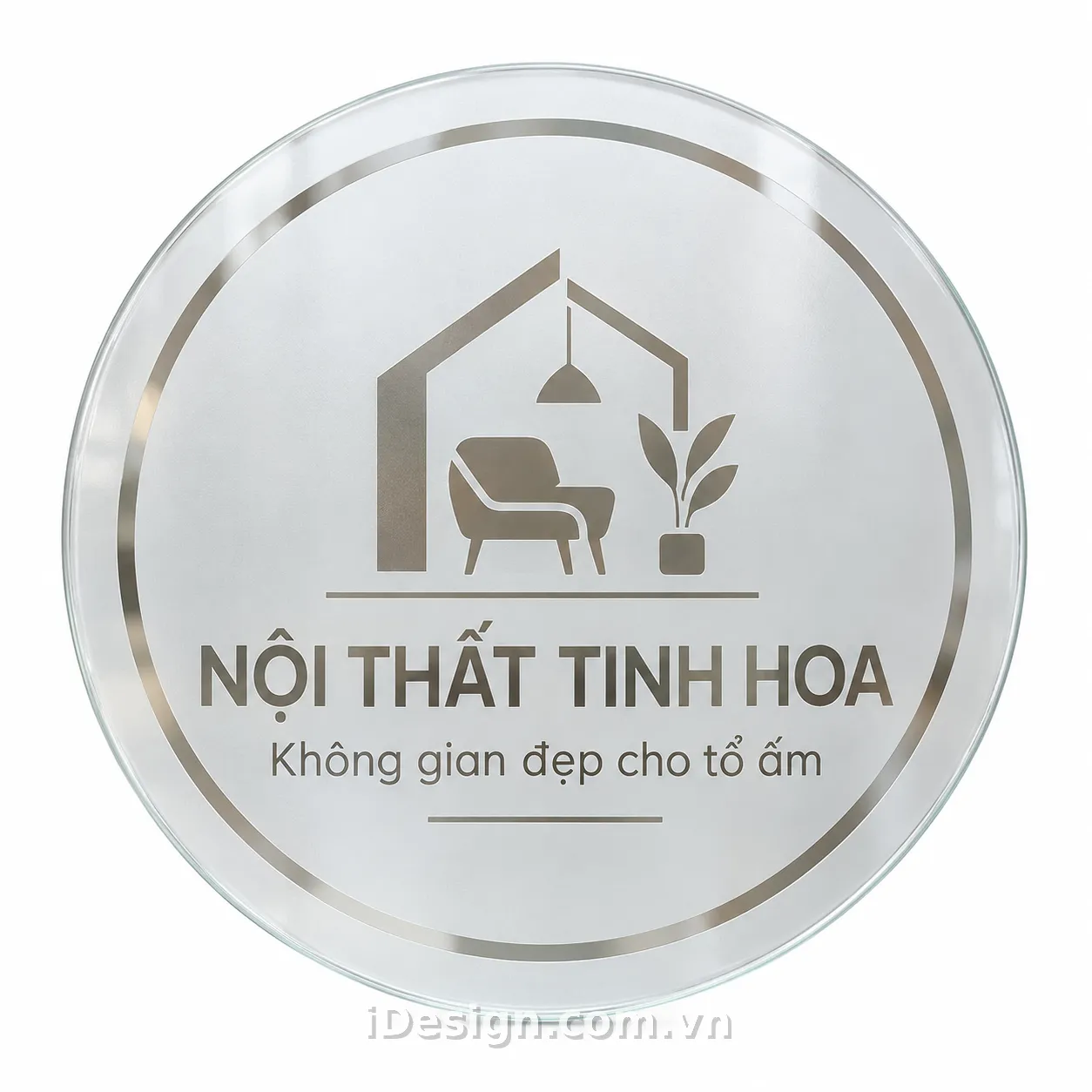 Mẫu Biển Kính Mờ Nội Thất Tinh Hoa: tối ưu typography và hierarchy