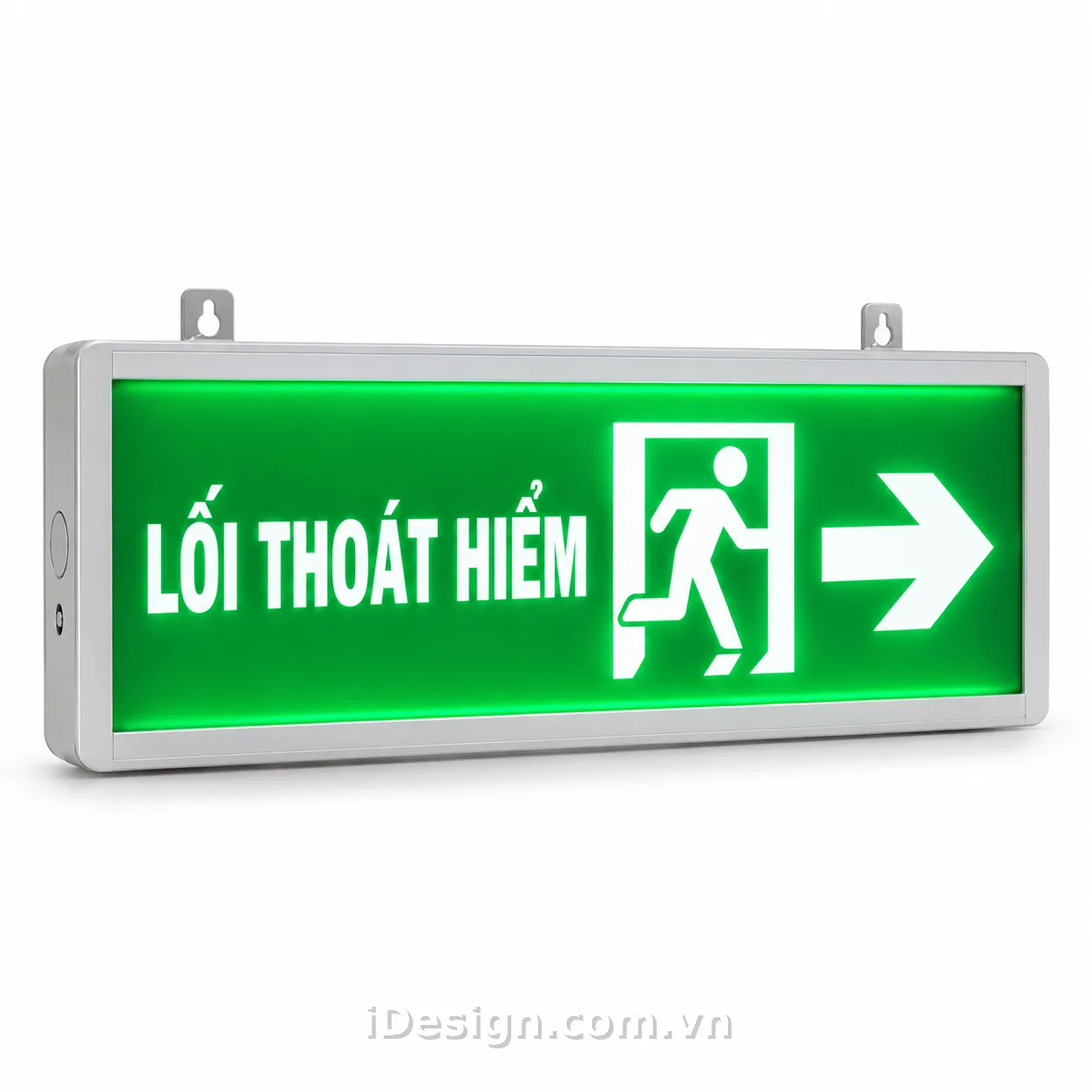 Biển Lối Thoát Hiểm Phát Sáng Xanh: tối ưu typography và hierarchy
