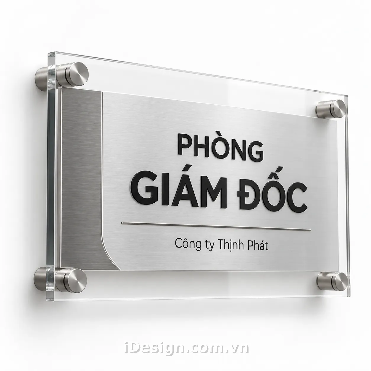 Mẫu Biển Phòng Giám Đốc Sang Trọng: tối ưu typography và hierarchy