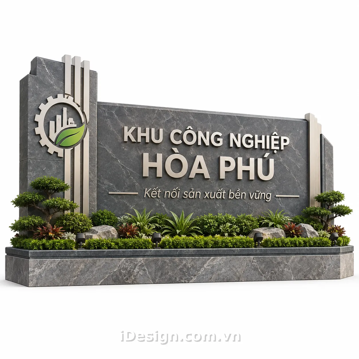 Cổng Chào Khu Công Nghiệp Hòa Phú: gợi ý concept nhận diện phù hợp