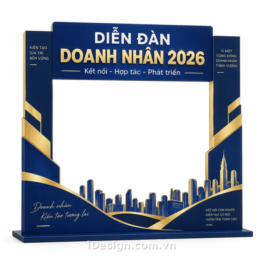 Mẫu Khung Sự Kiện Doanh Nhân 2026: gợi ý concept nhận diện phù hợp