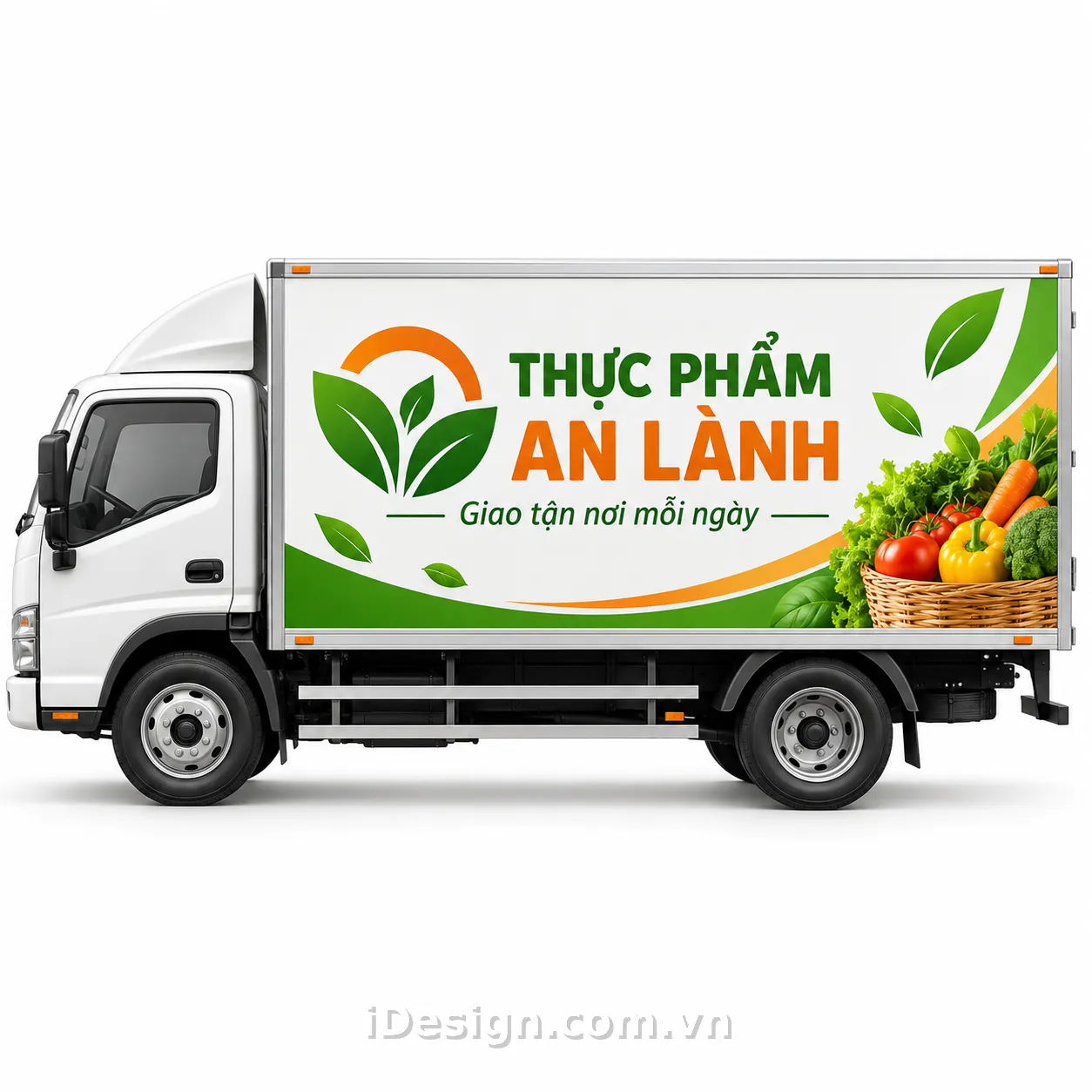 Mẫu Xe Giao Thực Phẩm An Lành: bố cục chuyên nghiệp và có điểm nhấn