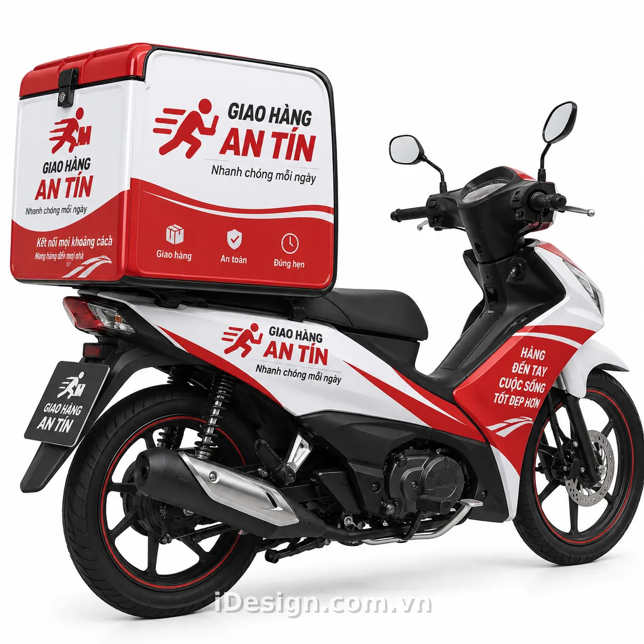 Xe Máy Giao Hàng An Tín Nổi Bật: xây hệ thị giác rõ ràng, hiện đại